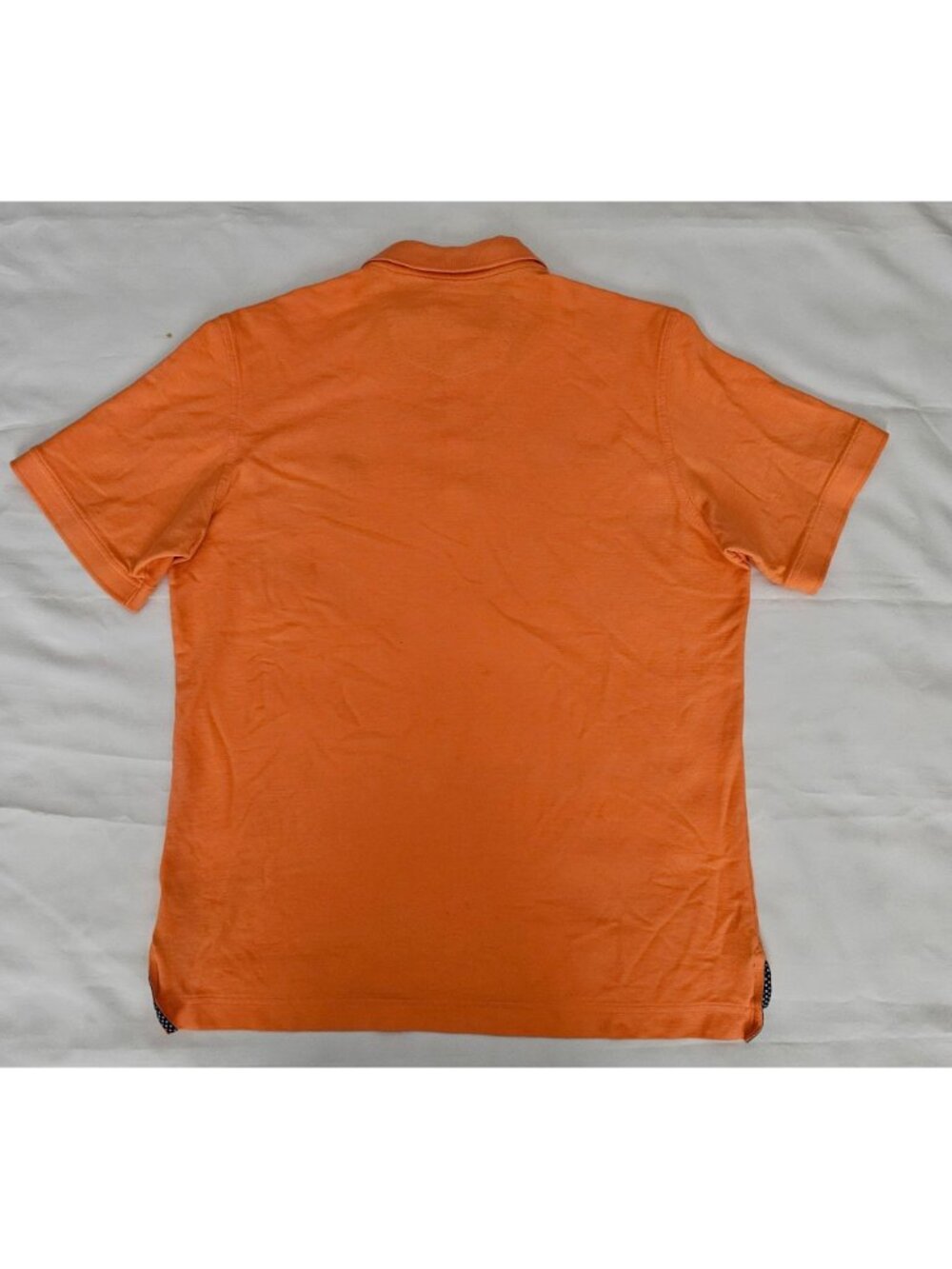 Robert Graham Men's Orange‎ Classic Fit Short Sleeve Polo Shirt Size Large - Picture 4 of 11